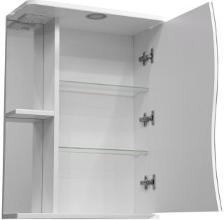 Зеркало-шкаф с подсветкой Stella Polar Верея 60см правый белый SP-00000048